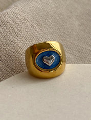 Aquamarine ring