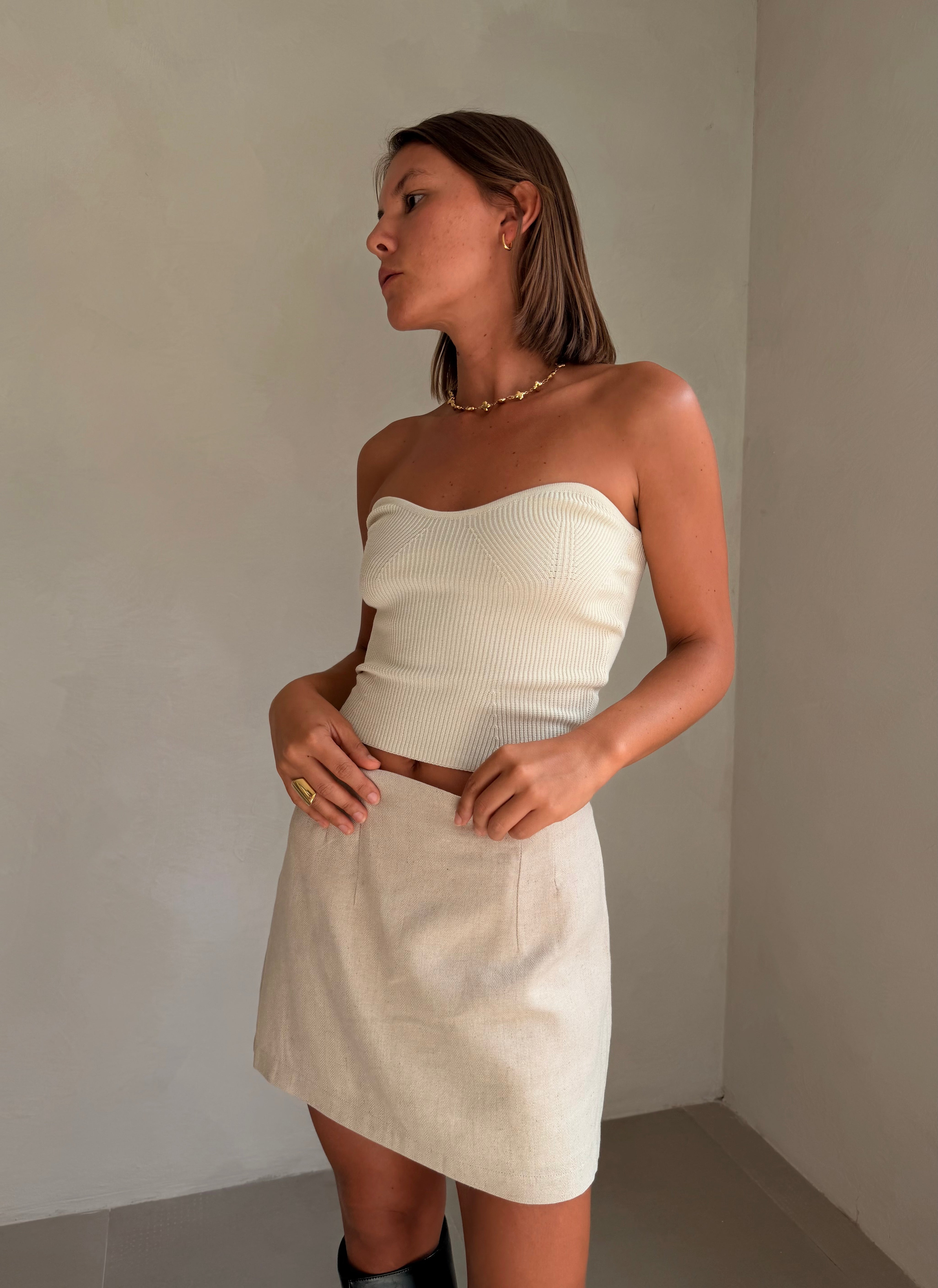 Reese Cream Top