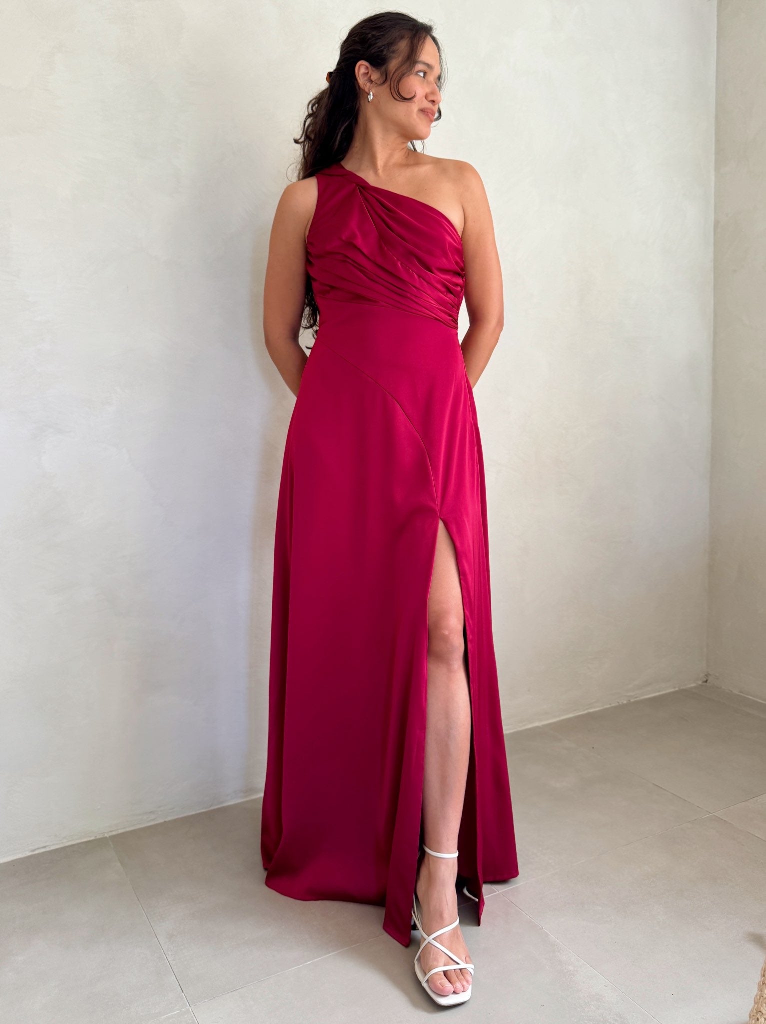 Atina Satin Dress by ASTR