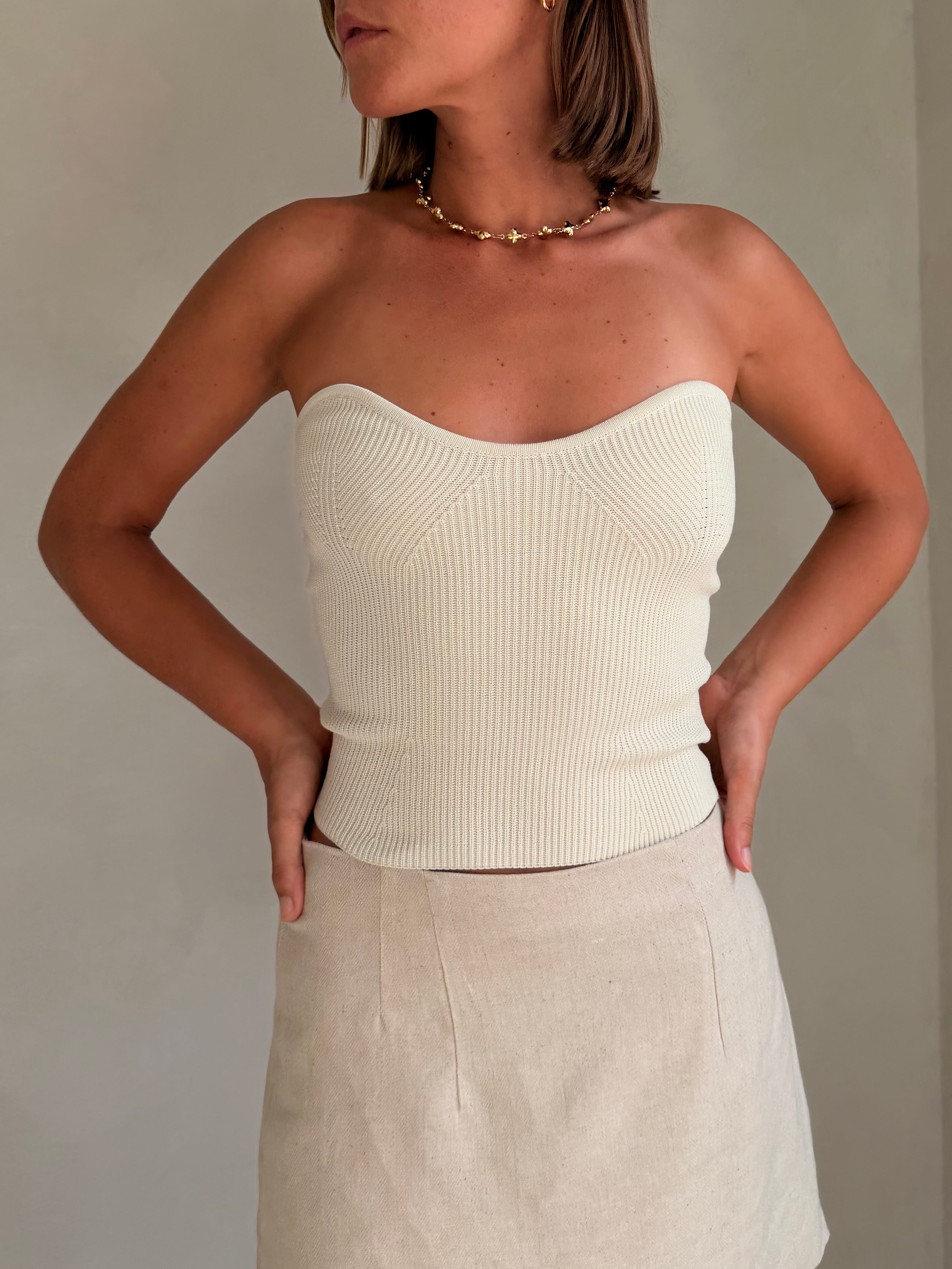 Reese Cream Top