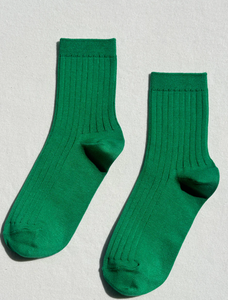 Her Socks in Kelly Green by Le Bon Shoppe